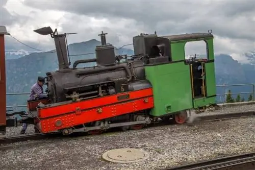 Паровой зубчатый поезд