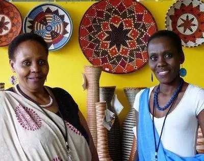 Сизалевые корзины из Руанды.