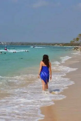 Плайя-Бланка на Исла-Бару, Колумбия.