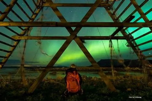 Потрясающее северное сияние в Тромсё. Кари Шибевааг/Норвегия. Инновационные фотографии Норвегии.