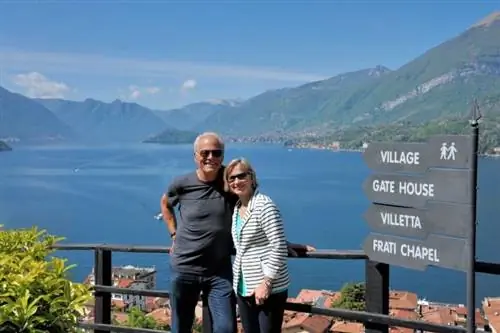 Западная ветвь озера Комо, вид из близлежащего парка.