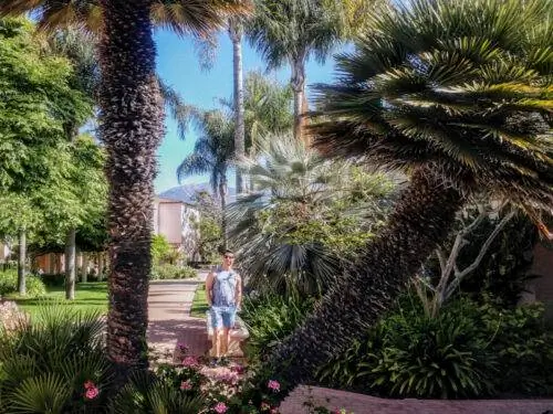 На территории курортного отеля Hilton's Beachfront есть множество уголков, где можно насладиться природой.