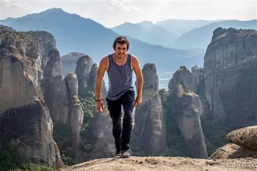 Като Ролеа с закатом Метеоры.