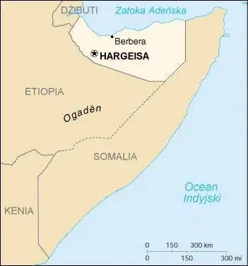 Карта ЦРУ Сомалиленда PL