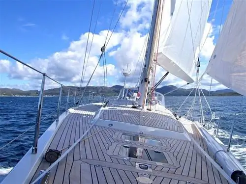 палуба яхты