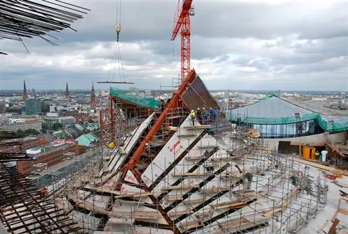 Верхняя часть Эльбской филармонии в Гамбурге. Фото Sony Stark.