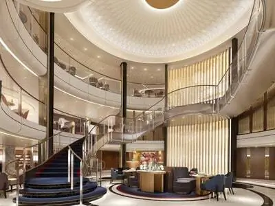 Главный вестибюль королевы Анны, изображение от Cunard