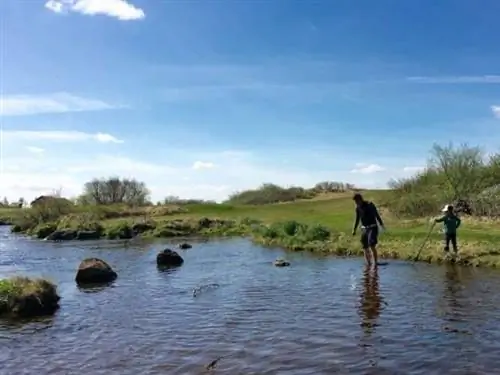 Потеряв все свои мячи в кустистой траве поля для гольфа Geysir, игрок в гольф бросает вызов ледяной воде, чтобы спасти мяч, давно сданный другим игроком в гольф.