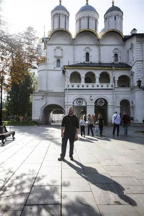 Автор внутри Кремля.