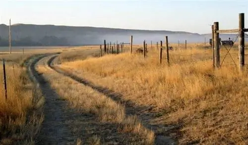 Проселочная дорога в Виржелле, штат Монтана. фото Лори Гоф.