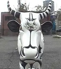 Бык на CowWalk в Буэнос-Айресе.