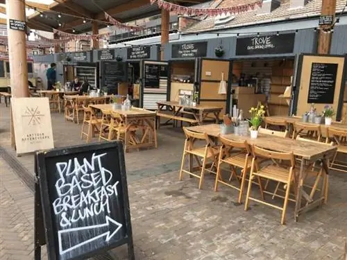 Рынок в Альтринчеме, в Северной Англии. Он закрыт по средам.