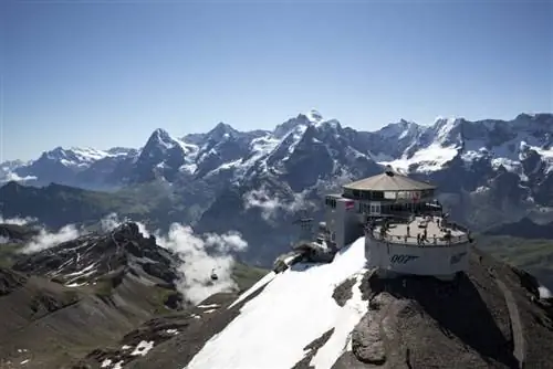 Снежные вершины горы Шилтхорн. Фото из Swiss Travel System.