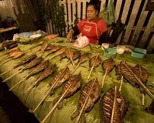 Рыба на гриле Луанг Фабанг
