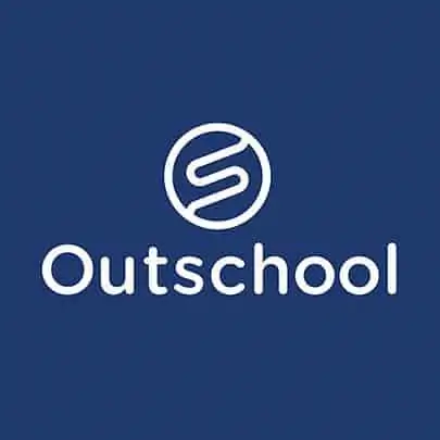 Белый логотип Outschool