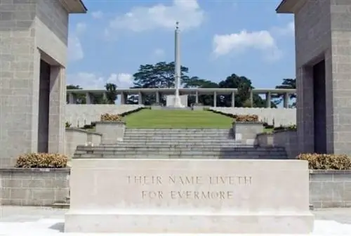 Военный мемориал Кранджи времен Второй мировой войны в Сингапуре. Азияфотостоковые фото.