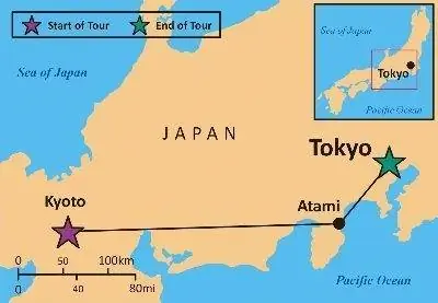 карта Японии