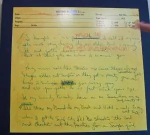 Текст с изменениями Торранса к самому большому хиту Surf City USA в Музее серфинга в Хантингтон-Бич, Калифорния. Фото Макса Хартсхорна.