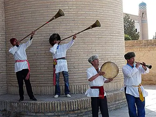Музыкальная группа в Хиве, Узбекистан - фото Дэвида Рича