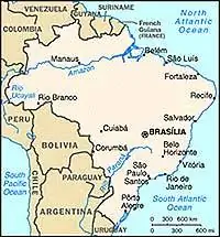 карта Бразилии