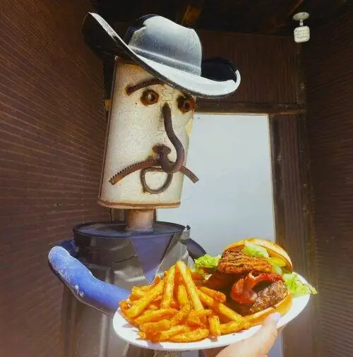 В ресторане Roy Rogers Bar Grill and Casino в Терри подают гамбургер с южным уклоном. Он состоит из жареных зеленых помидоров и бекона. Закажите лучший картофель фри, который вы найдете на Burger Trail.