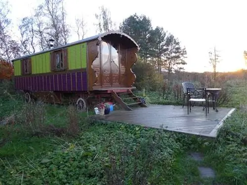 Roulotte, еще одно интересное место для сна в Шотландии.