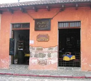 Кафе El Viejo в Антигуа, Гватемала