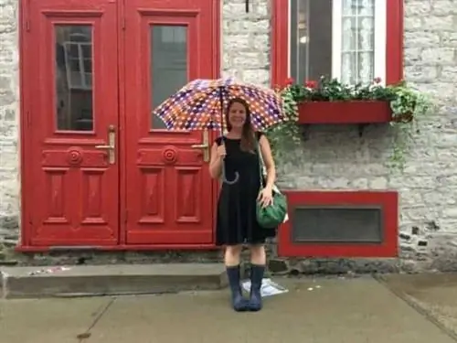 Дождливый день в Старом Квебеке.