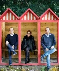 Карен Кляйн, Томас Кляйн и Питер Хаунерт, авторы книги о вегетарианских отелях.