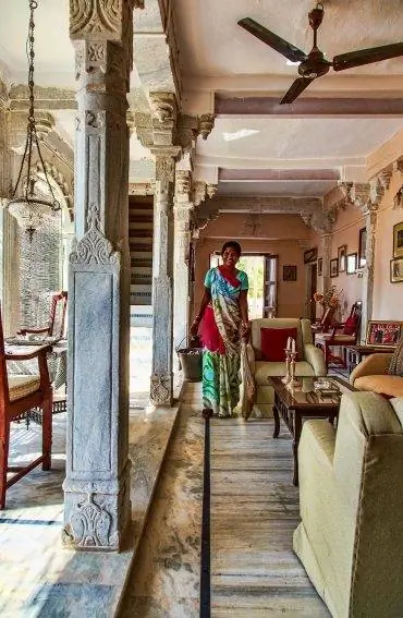 Одна из общественных зон в замке Ганерао.