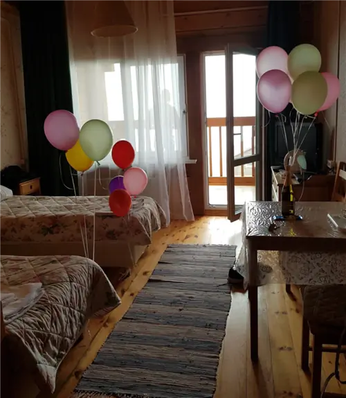 Наша деревянная квартира на Байкале в Сибири.