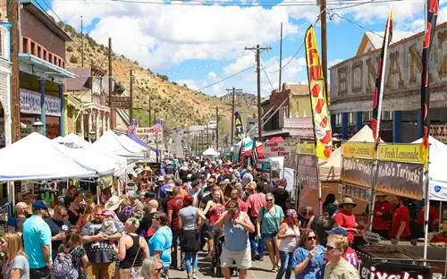 Вирджиния-Сити, Невада, центр города.