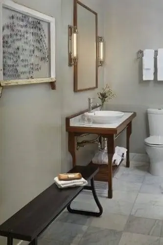 Ванная комната в типичном номере отеля G.