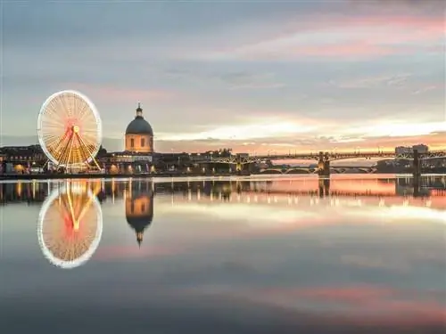 Сумерки на реке Гаронна, Тулуза. Jour de Nuit - Matthieu Krieger/Toulouse Tourist photo