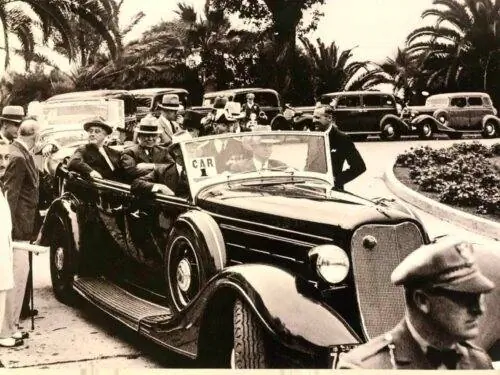 Визит президента Франклина Делано Рузвельта в отель Del, 1935 г.