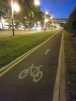 Авеню Либертадор на закате.