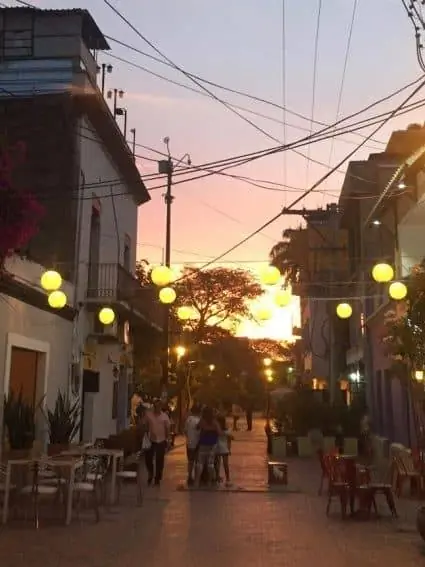 Парк-де-лос-Новиос предлагает отличные ночные клубы и рестораны.