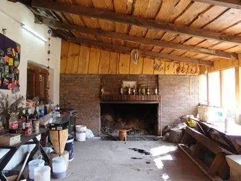 Внутри кинчо на ферме.