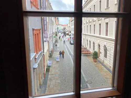 Вид на хорошо сохранившиеся улицы Гёрлица, Германия.