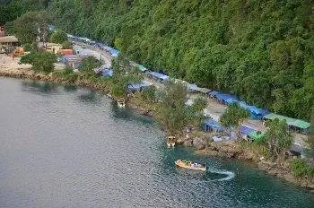 Пляж Вануату с воздуха.