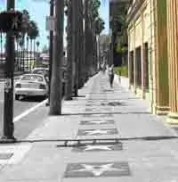 Голливудская Аллея славы.