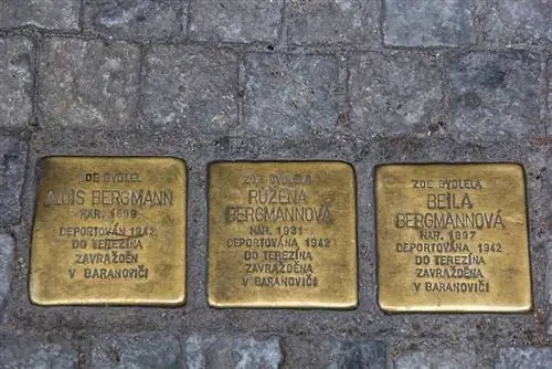 Мемориальные доски Терезиенштадт