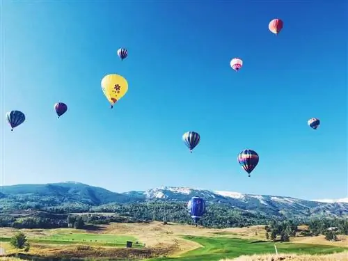 Воздушные шары в воздухе