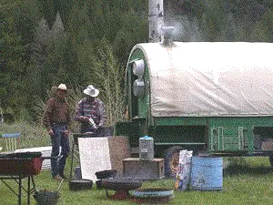 Повозка на озере Лава, штат Айдахо.
