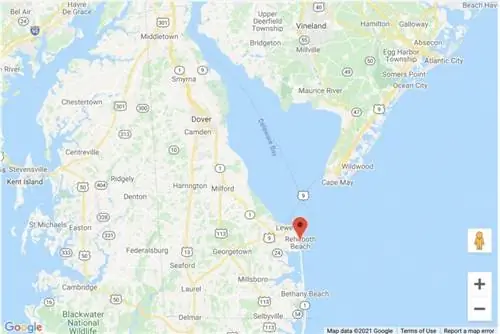 Карта Делавэра