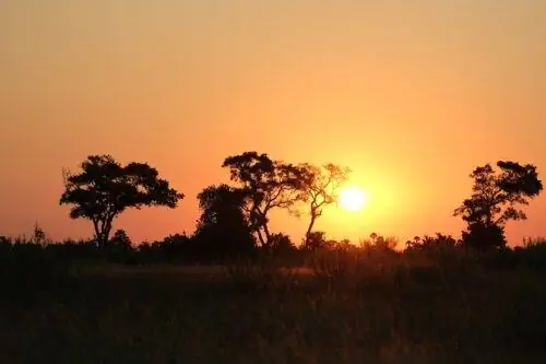 Заходящее солнце