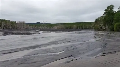 Русло реки Камчатка, Россия.