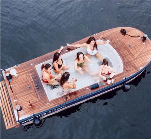 Лодки с гидромассажем в Сиэтле, сайт hottubboats.com
