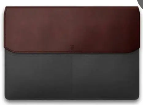 Передняя часть Ekster Laptop Sleeve, бордово-черная