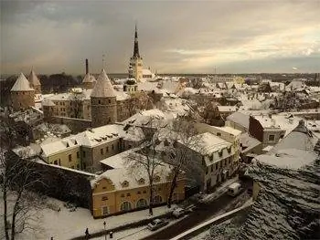 Таллинн, Эстония зимой.